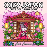 Cozy Japan: Cute Coloring Book for Adults and Teens By Jade Summer Simple Jade Summer