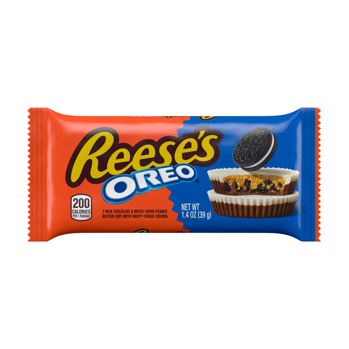 REESE'S OREO Milk Chocolate and White Creme Peanut Butter Cups – 1.4oz Simple REESE'S