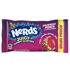 Nerds Juicy Gummy Clusters Strawberry Punch - 2.5oz Simple Nerds