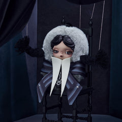 Pop Mart SKULLPANDA × Wednesday Plush: Nevermore Academy Uniform Version Simple Pop Mart