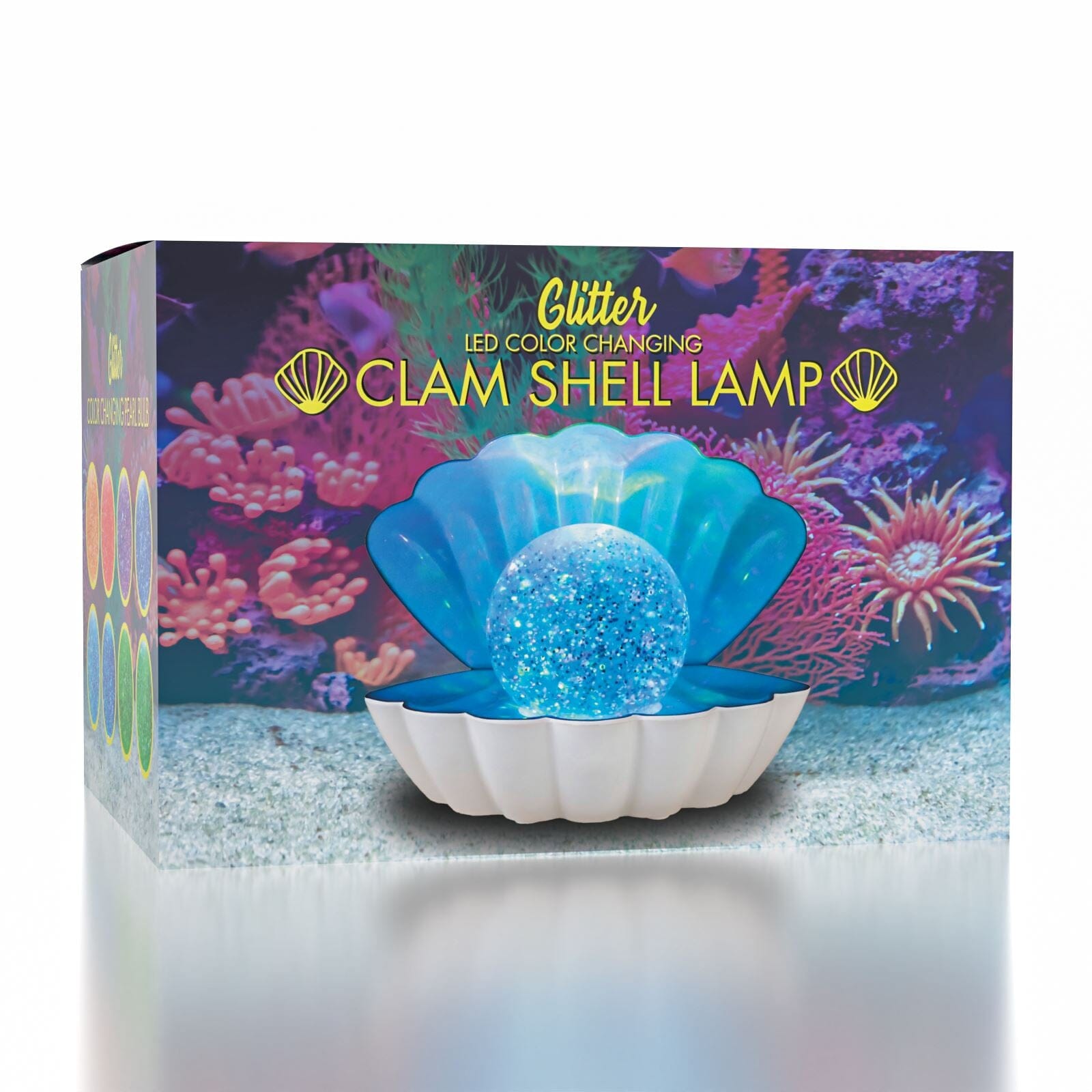 LED Color-Changing Clam Shell Glitter Lamp - Ships End Of September Preorder Showcase