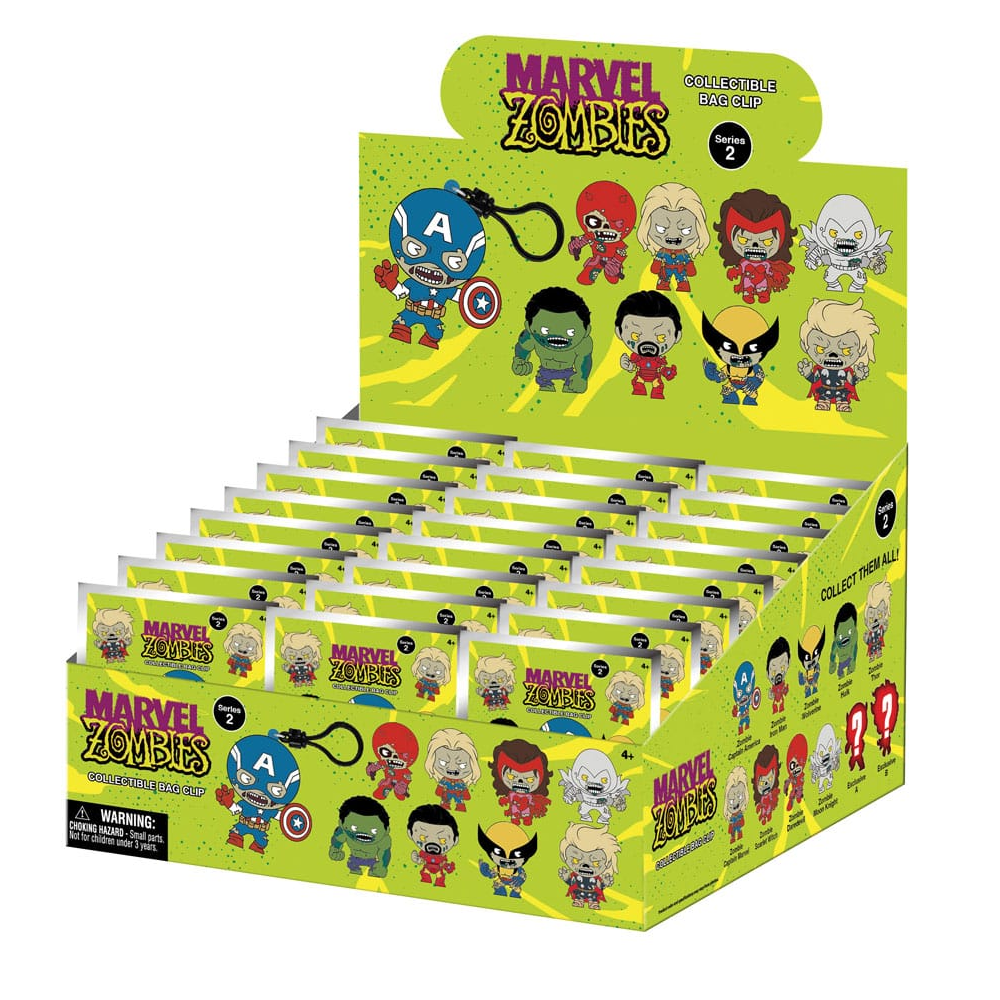 3D Anime: Marvel PVC Zombies Display Bag Clips Series 2 (1pc) Simple Marvel