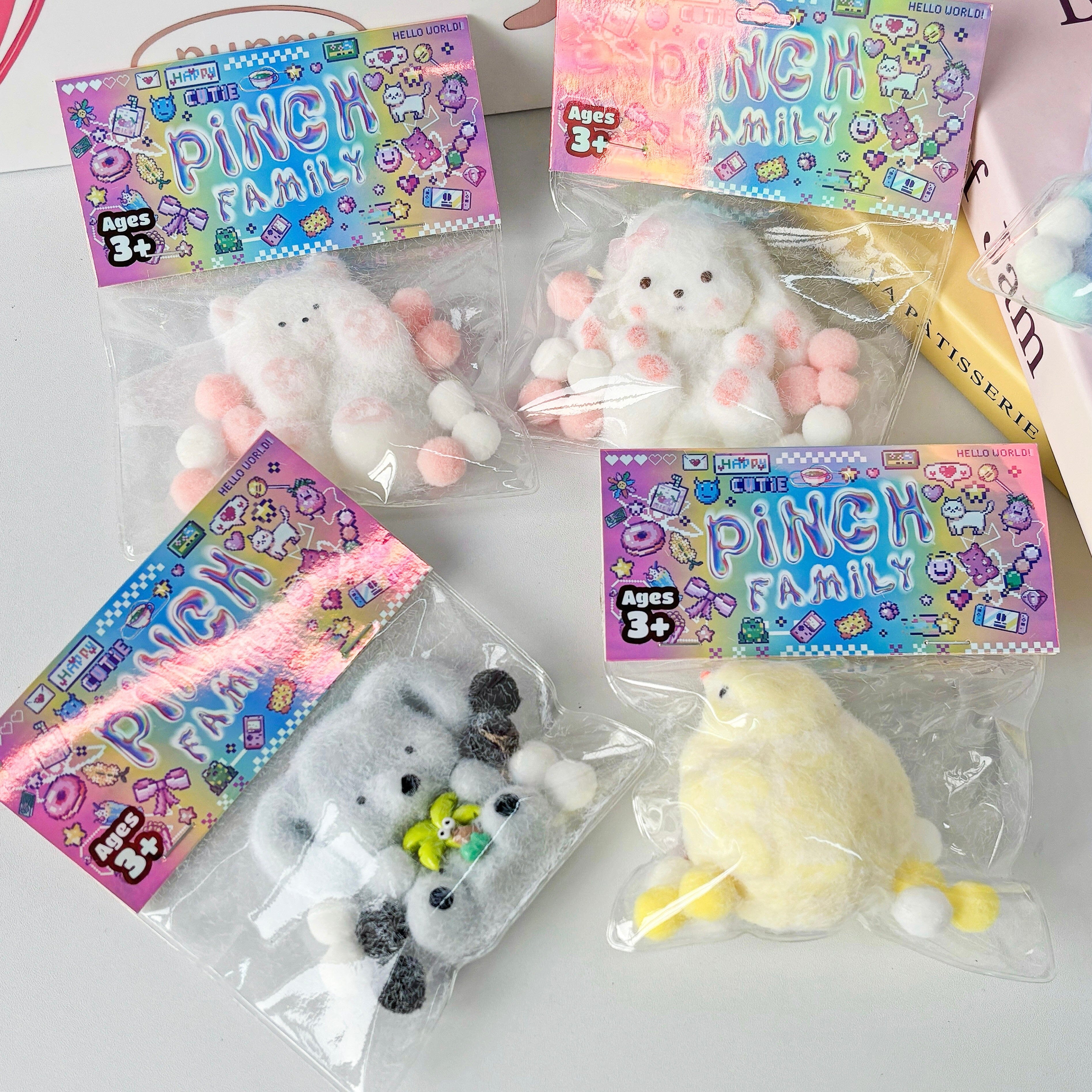 Pinch Family: Animals Taba Super Squishy Fidget Toys (1pc) Multiple Styles Simple Pinch Family