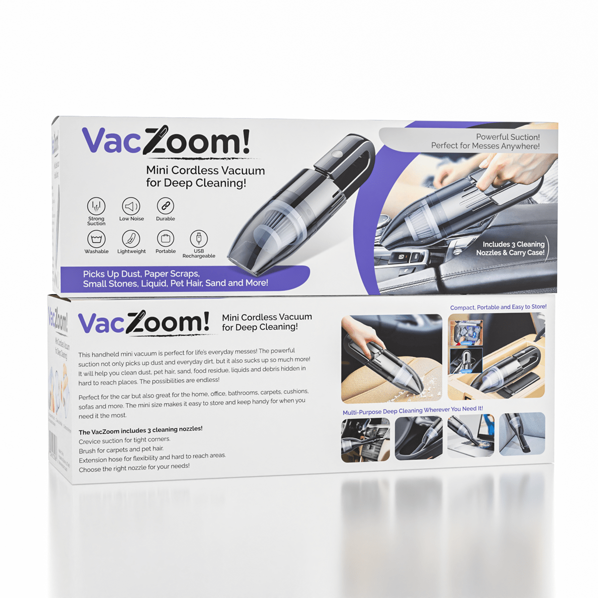 VacZoom: Mini Cordless Vacuum Simple Exclusive
