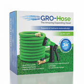 GRO-Hose GREEN 75ft Expandable Hose With Sprayer Nozzle & Brass Valve Simple Gro-Hose