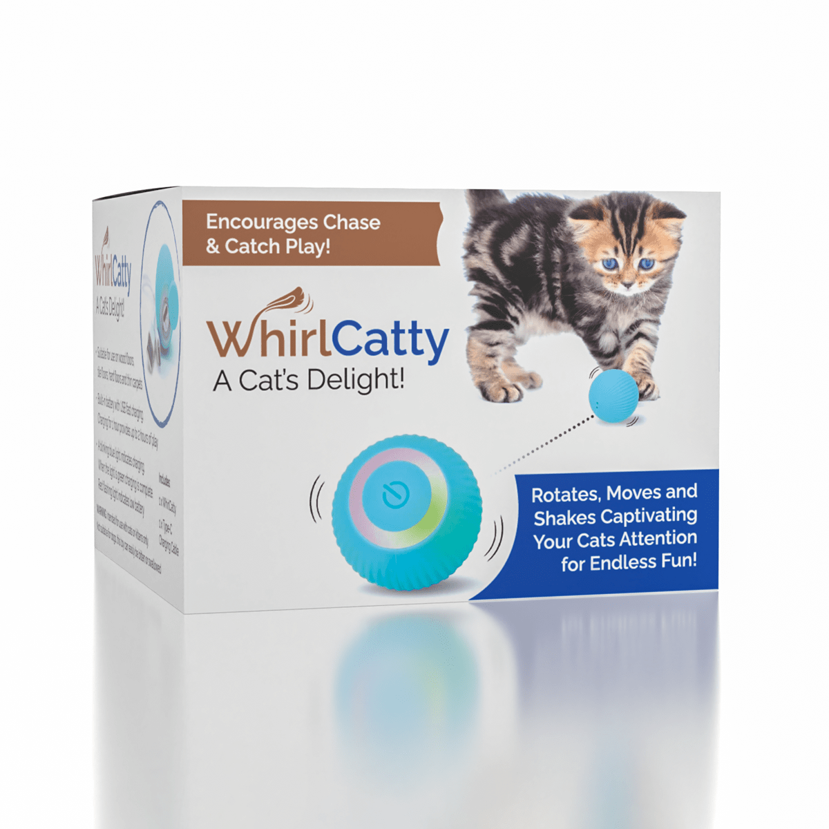 WhirlCatty: The Magic Ball Cat Toy | As Seen On TikTok! Simple Exclusive