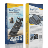 GearWaves: Solar Power Bank Charger Simple GearWaves