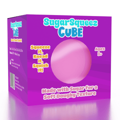 SugarSqueez Cube Squishy Fidget Sugar Stress Ball (1pc) Assorted Colors Simple Exclusive