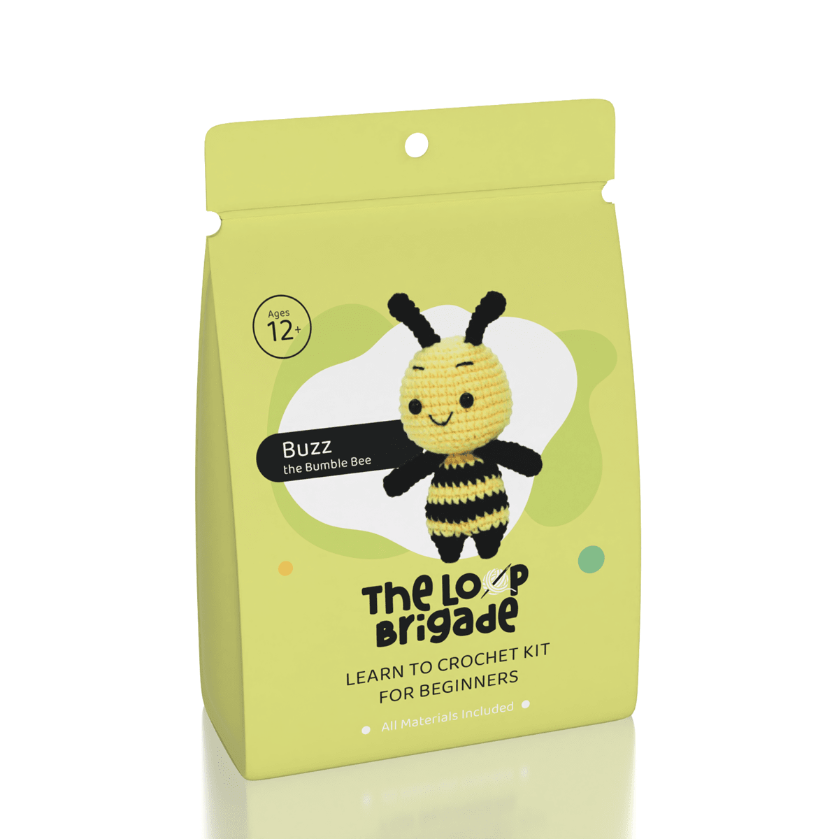 The LOOP Brigade: DIY Mini Crochet Plush Toy Complete Kit For Beginners - Chanel the Bumble Bee Simple Exclusive