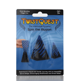 Twist Quest: 3D Printed Fidget Spiral Cone Toy (Blue & Black) Simple Exclusive
