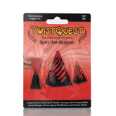 Twist Quest: 3D Printed Fidget Spiral Cone Toy (Black & Red) Simple Exclusive