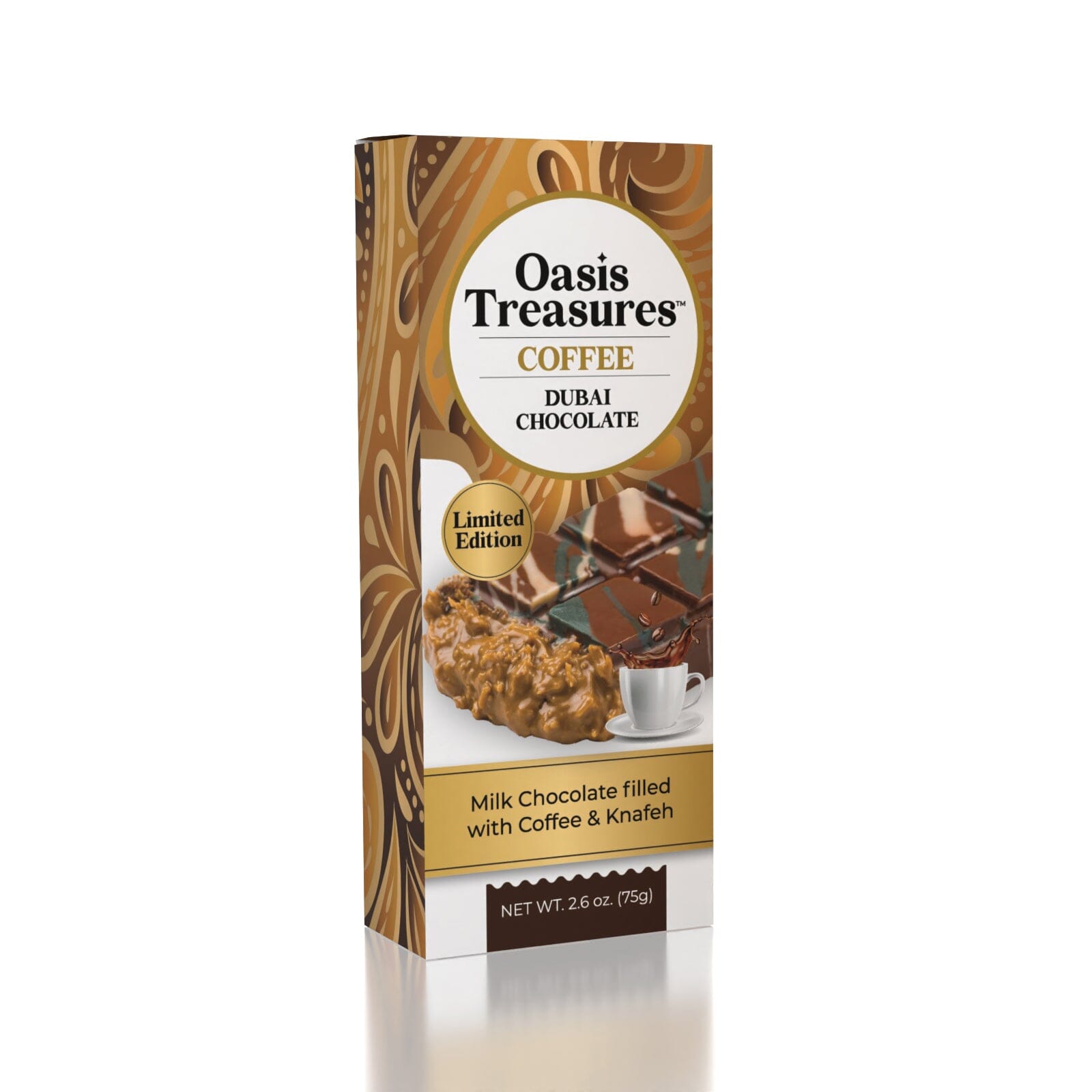 Dubai Chocolate Bar Limited Edition Coffee by Oasis Treasures (75g) Simple Oasis Treasures