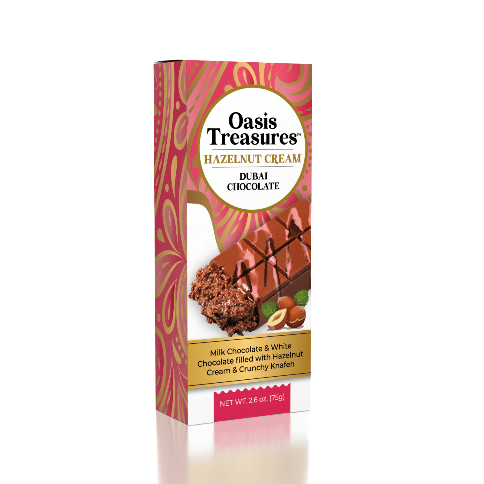 Dubai Chocolate Bar Hazelnut Cream by Oasis Treasures (75g) Simple Oasis Treasures