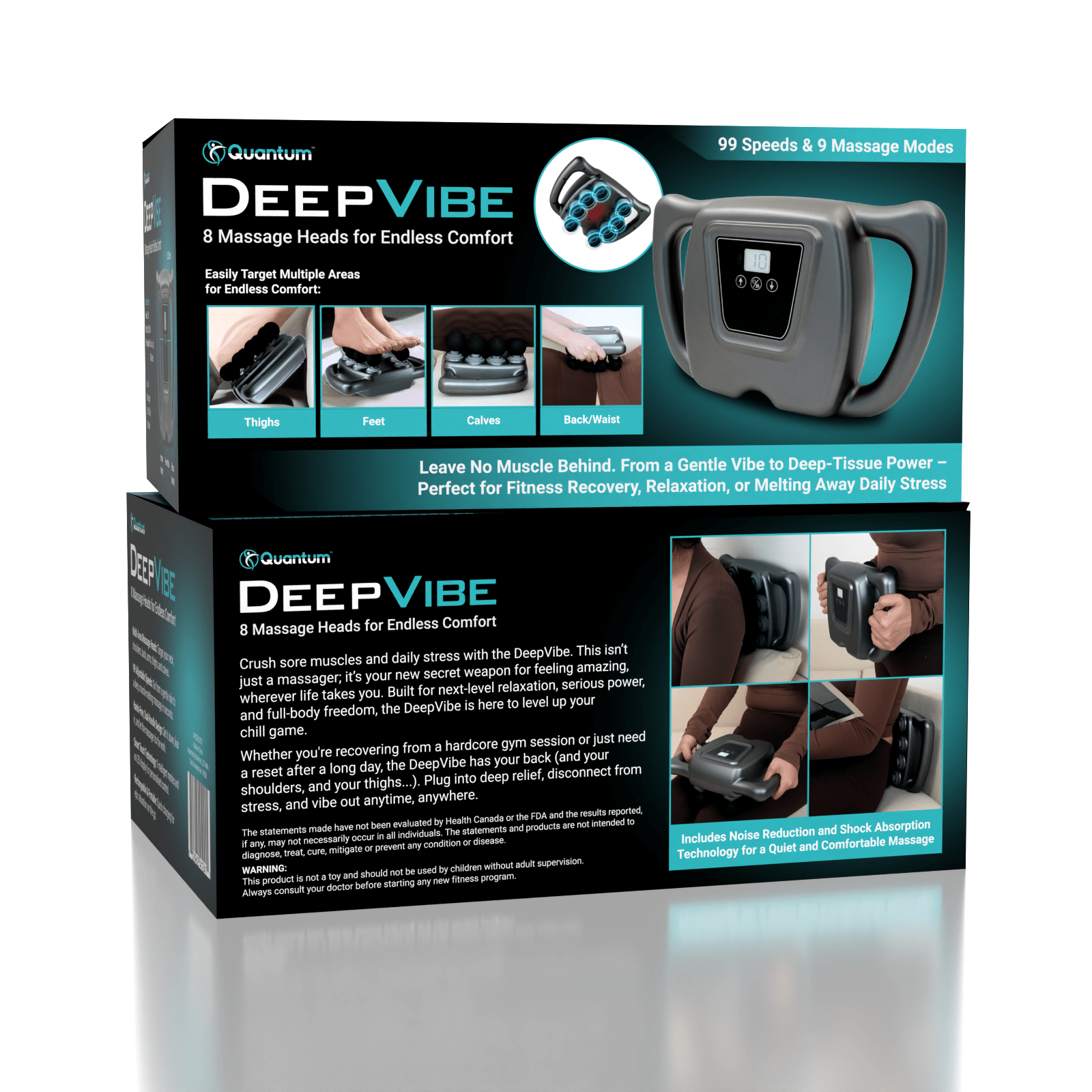 Quantum DeepVibe 8-Headed Muscle Massager Simple Quantum