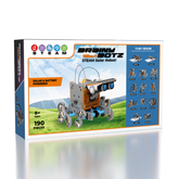 BrainyBotz 13-in-1 DIY Robot Solar-Powered Smart STEM Building & Programming Kit (190pc) Simple Exclusive