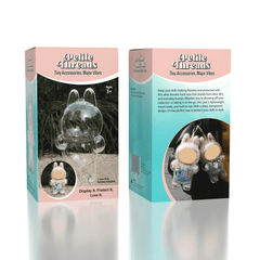 Petite Threads Protective Carrying Case For Plush Doll Pendant (1pc) Sitting or Standing Simple Exclusive