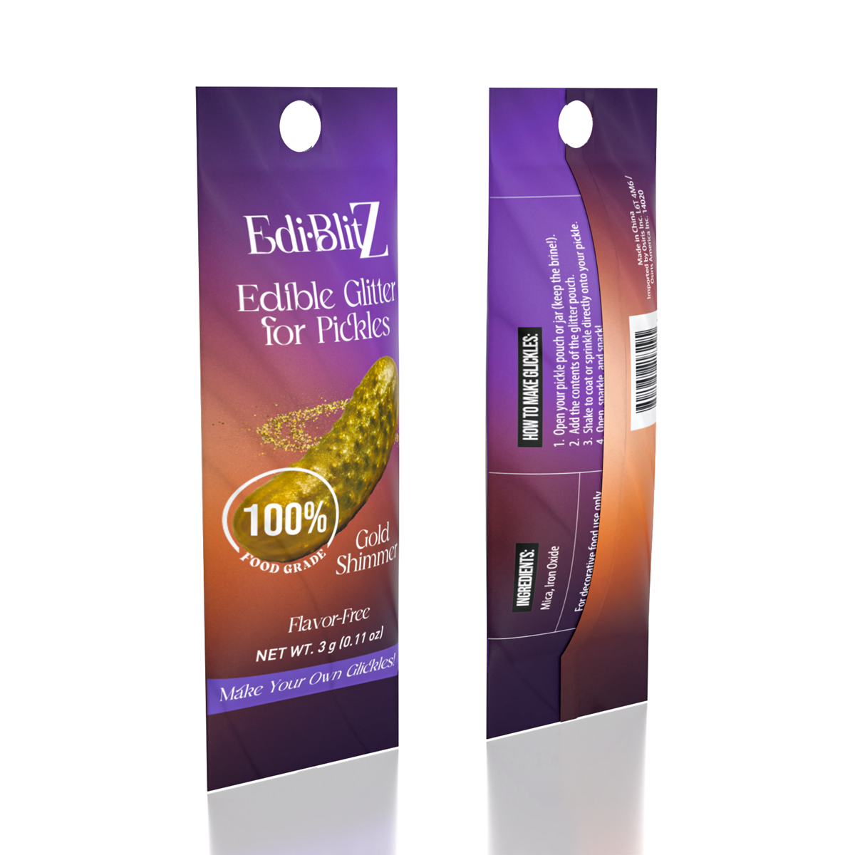 EDIBLITZ - Edible Glitter for Pickles (3g) Simple EDIBLITZ