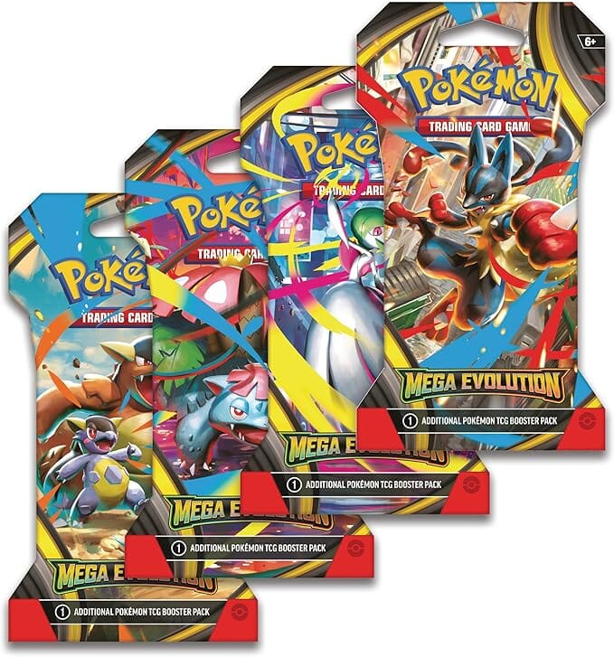Pokémon TCG: Mega Evolution Sleeved Booster Pack - 10 Cards Simple Pokémon