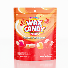 WaxYums! Chewy Gushing Fruity Wax Candy Bag (85g)