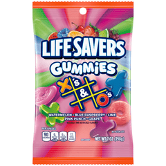 Life Savers X’s & O’s Gummies Candy (7 oz) – Fruity Soft & Chewy Fun Shapes Simple Lifesavers