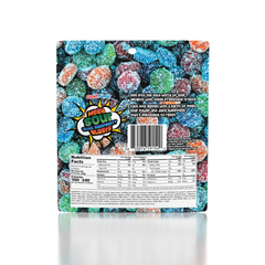 GushYums Mega Sour Blue Raspberry Blasts Gushing Gummy Candy (2.4oz)