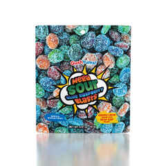 GushYums Mega Sour Blue Raspberry Blasts Gushing Gummy Candy (2.4oz)