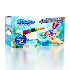 3D GelPop Factory Magic Water Wigglies Kit (Includes 20 Gel Colors & 24 Molds)
