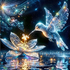 Studio Art Diamond Painting Full Coverage "Luminous Flight" (40cm x 40cm) Simple Studio Art