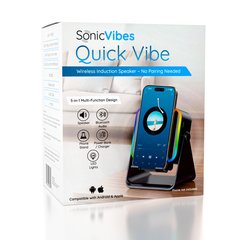 SonicVibes Quick Vibe Wireless Induction Speaker & Phone Stand