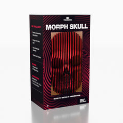 3D Treasures 3D-Printed Optical Illusion Morph Skull with Display Stand (1pc)
