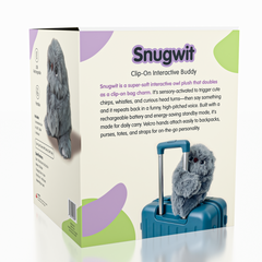 SnugWit: Clip-On Interactive Owl Sensory Plush Toy (1pc)