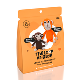 The LOOP Brigade: DIY Crochet Plush Toy Complete Kit For Beginners - Punch The Monkey