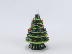 Festiluma Light-Up Tabletop 8" Ceramic Christmas Tree Décor