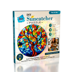 Studio Art DIY Acrylic Suncatcher Puzzle (84 Pieces) Tree Of Life