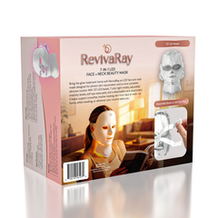 RevivaRay 7-in-1 LED Light Therapy Face + Neck Beauty Mask