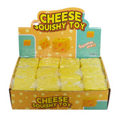 Cheese Cube Slow-Rise Squishy 2.5" Fidget Toy (1pc)