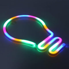 Illumina: Bulb Shape Neon LED Light Simple Exclusive