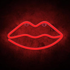Illumina: Lips Shape Neon LED Light