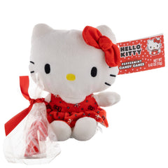 Galerie x Sanrio Hello Kitty 5.5" Holiday Plush Toy with Peppermint Mini Candy Canes