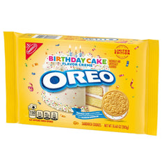 OREO Golden Birthday Cake Creme Sandwich Cookies (10.68oz) Simple OREO