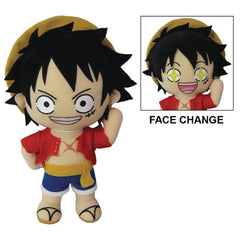 One Piece: Monkey D. Luffy 8" Plush w/ Changing Face Simple One Piece