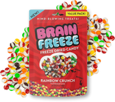 Brain Freeze: Rainbow Crunch Freeze-Dried Candy