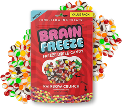 Brain Freeze: Rainbow Crunch Freeze-Dried Candy