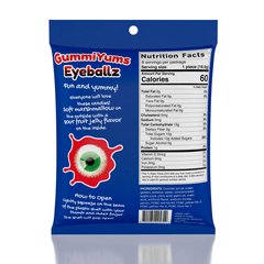 GummiYums! EyeBallz & SportBallz (8pc) | Marshmallow Candy W/ Sour Fruity Centre Simple GummiYums