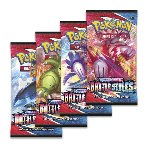 Pokémon TCG: Sword & Shield Battle Styles Booster (1 Assorted Pack of 10 Cards) Simple Pokémon