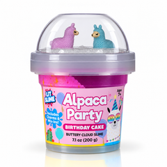 LIT Slime Animal Charms Collection Scented Slime Jar (7.1oz) Alpaca Party