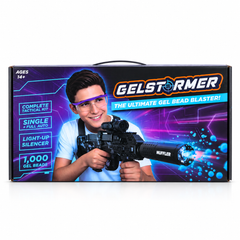 Electric GelStormer Tactical Gel Bead Blaster With Light Up Silencer – New & Improved Model (All-In-One Kit) Simple Exclusive
