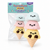 SqueezeSquad Taba Deluxe Premium Silicone Squishies® Fidget Toy - Triple Ice Cream Cone