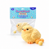 SqueezeSquad Taba Deluxe Premium Silicone Squishies® Fidget Toy - Fuzzy Chick