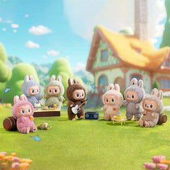 Pop Mart x THE MONSTERS: Exciting Macaron Series Plush Keyring Figurine Blind Box (1pc) Simple Pop Mart